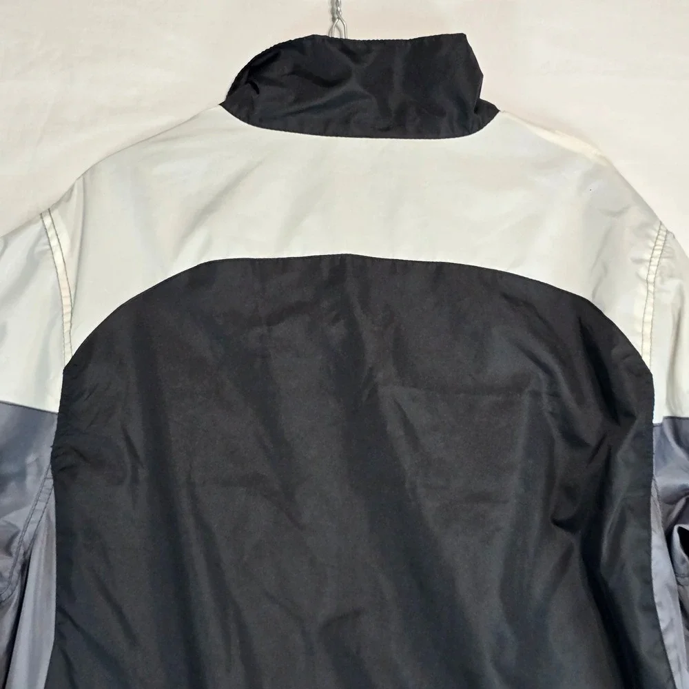 Reebok NFL Pittsburgh Steelers Windbreaker‎ Jacket Mens Large Black Full Zip SI